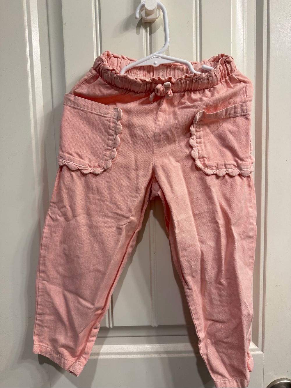 Cat & Jack Light Pink Scalloped Pocket Pull-On Pants